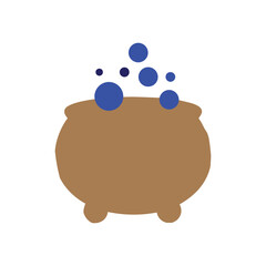 Bubbling Cauldron Illustration A Witch's Brew of Fantasy and Magic