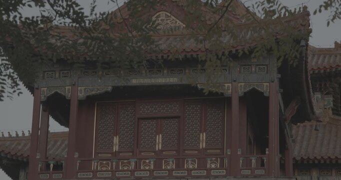 Beijing, China. Roofs of Lama Temple.