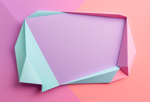 3D Polygonal Speech Bubble