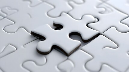 Assembling a puzzle by strategically connecting missing pieces to complete the overall design and achieve the desired outcome.