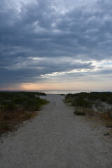cloudy sunrise over the black sea