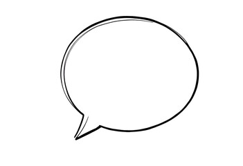 Simple White Comic Speech Bubble