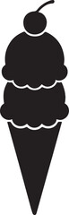ICE CREAM VECTOR SILHOUETTE