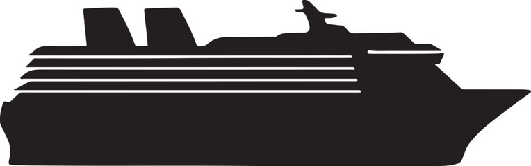 SHIP VECTOR SILHOUETTE
