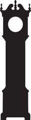 clock vector silhouette