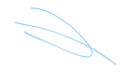 Hand drawn light blue pencil lines, circles, stripes and squiggly lines on a transparent background.