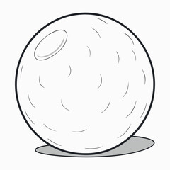 snowball Vector Illustration, Solid White Background (1).eps