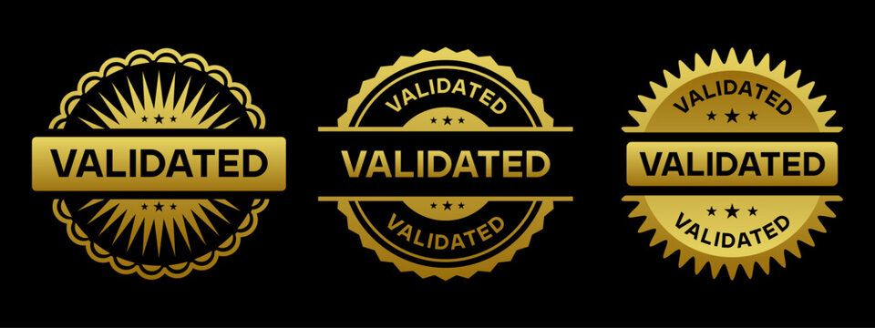 Validated Seal Badge Design in Gold
