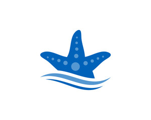 starfish illustration logo
