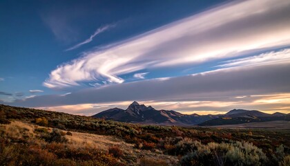 Mountain range at sunset (1)
