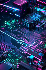 Obraz premium computer board background