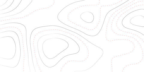 Vector art of elegant topographic contour map a serene depiction of land elevation with soft lines and subtle variations in height
