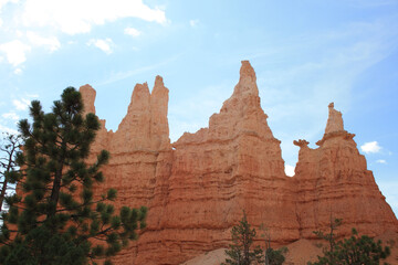 Hoodoo Rock Formations in Bryce Canyon National Park, Utah
