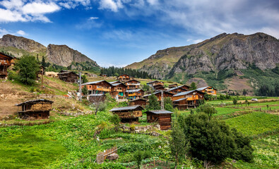 
Bazgiret Village, where wooden architecture is still preserved...