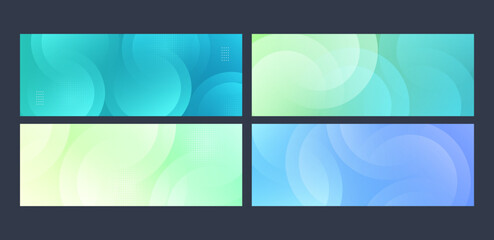 minimalist banner background set collection colorul circle shape.modern background.vector eps 10