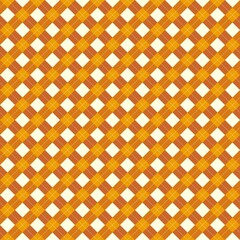 Autumnal charm A warm orange plaid evokes cozy fall 