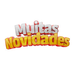 Muias Novidades 3d PNG Transparente