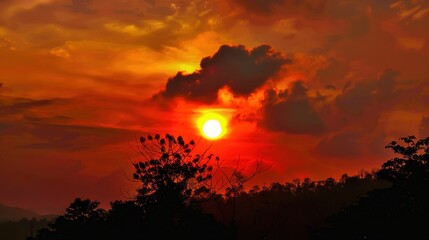 Sunrise & Sunset Coastal Landscapes: Orange/Red Sky Reflections, Blue Ocean Waves & Summer Beach Vistas