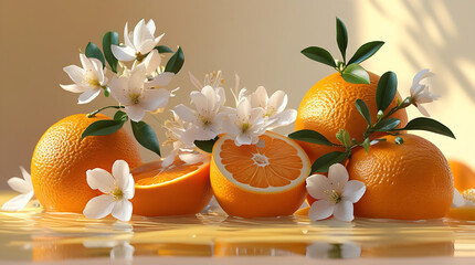 oranges and tangerines Citrus Fruit Summer Aesthetic Design