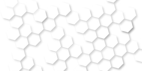 Abstract geometric hexagonal or white background, dark hexagon wallpaper or geometric abstract design, luxury white Pattern wallpaper Illustration, hexagonal  modern abstract polygonal pattern. 
