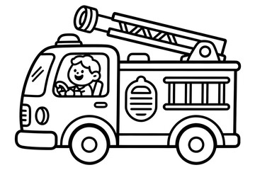 A simple, clean line art drawing perfect for children's activities and educational materials