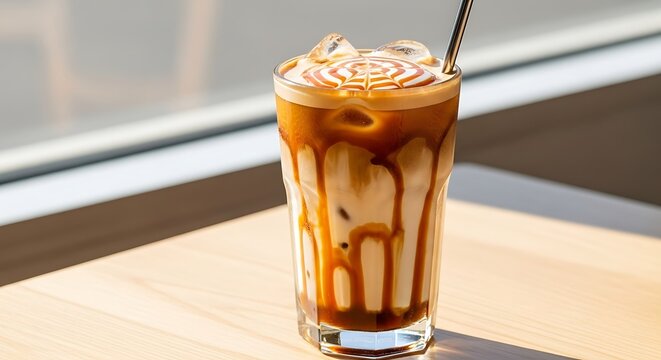 Iced Coffee Drink. (22) - Powered by Adobe
