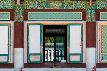 big metal bell at the Buddhist temple
