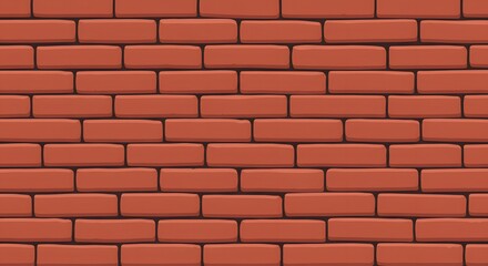 Obraz premium cartoon seamless brick pattern, perfect for wallpapers, children textiles, and playful design elements.
