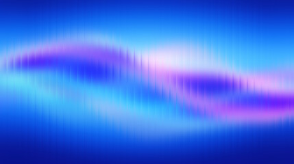Vibrant electric blue and pink aurora wave flows across a digital sky with subtle vertical lines creating a modern abstract background