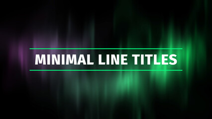 Elegant Minimal Line Titles_Vol.07