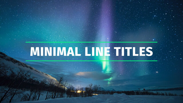 Elegant Minimal Line Titles_Vol.08