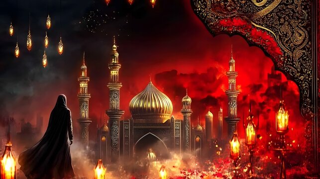 Youm Ashura Muharram illustration.