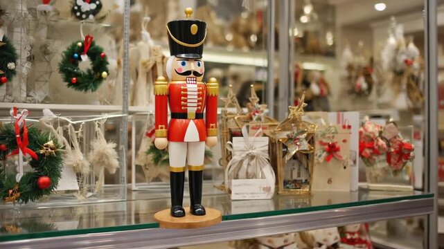 Nutcracker figure at Christmas.