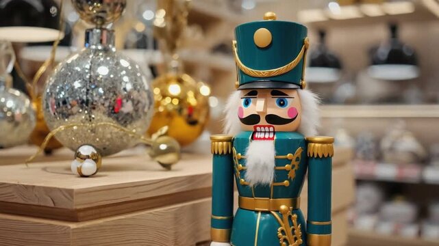 Nutcracker figure at Christmas.