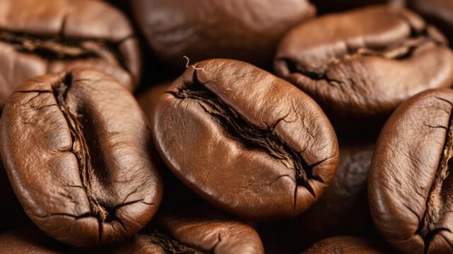 Close-Up of Roasted Coffee Beans: Rich Aroma and Gourmet Coffee Photography Guide