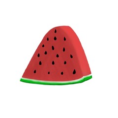 watermelon on white background
