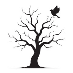 Nature Tree Icons without Leaves vector