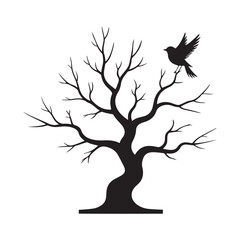 Nature Tree Icons without Leaves vector