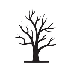 Nature Tree Icons without Leaves vector