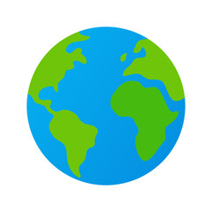 earth globe vector illustration
