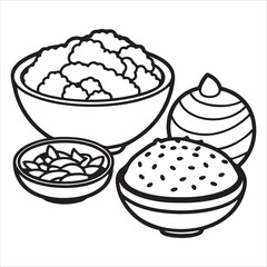 An Aromatic and Flavorful Chicken Curry Dinner, an International Comfort Food Cuisine of Spicy Masala with Rice, a Classic Homemade Meal