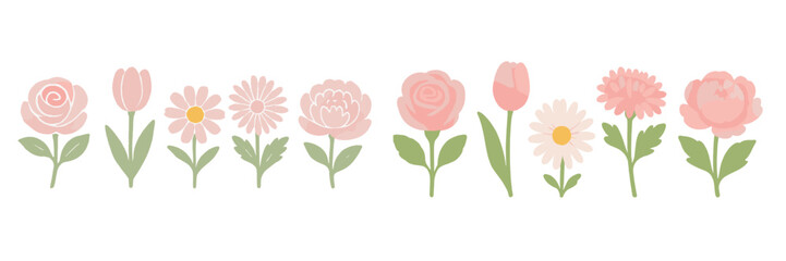 Beauty of pink flowers in a delicate floral arrangement for spring inspired designs