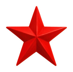 Obraz premium Red star drawn with marker.