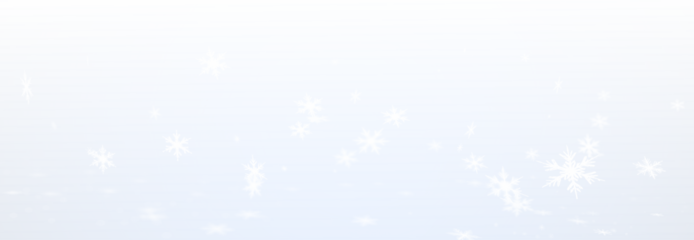 Beautiful Snowflakes Falling Against a Soft Blue Background - Perfect for Seasonal PNG Overlay Designs