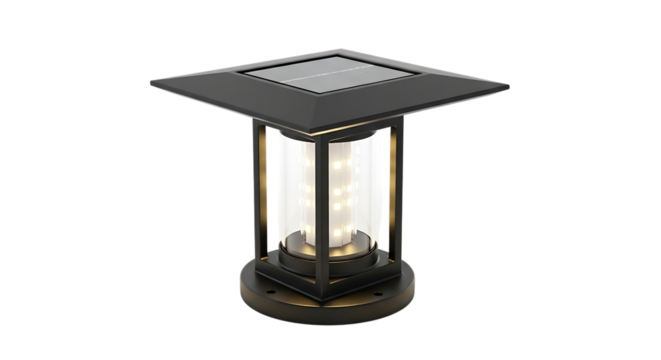 Modern Solar Powered Outdoor Lamp image graphic
