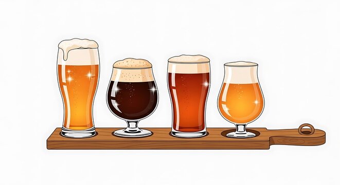 Beer Flight on Board.