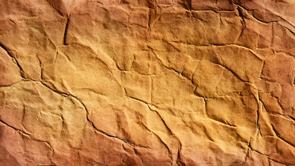 Old paper vintage texture surface for background. Recycle pale brown paper crumpled texture. 
