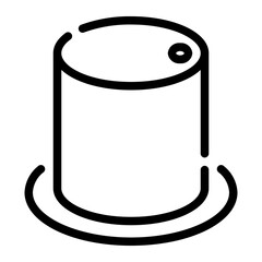 water tank line icon
