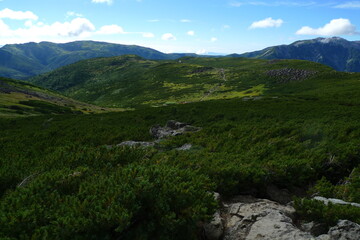 登山　山　旅行　風景　自然　雲　山脈　アウトドア
　mountain climbing  landscape