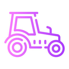 tractor gradient icon